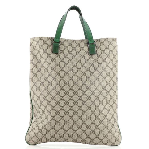 Gucci Joy Plus Flat Tote GG Coated Canvas Large Brown - Picture 4 of 8